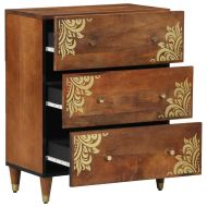 Служебен шкаф Кафяво 60 x 33 x 75 cm Солидно мангово дърво