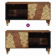 Масичка за кафе Меден кафяв 80 x 50 x 40 cm