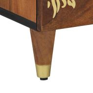 Нощен шкаф Меден кафяв 50 x 33 x 62 см Солидно мангово дърво