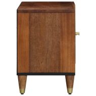 ТВ шкаф Меден кафяв 80 x 33 x 46 см Солидно мангово дърво