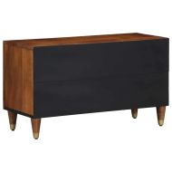 ТВ шкаф Меден кафяв 80 x 33 x 46 см Солидно мангово дърво