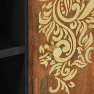 ТВ шкаф Меден кафяв 80 x 33 x 46 см Солидно мангово дърво