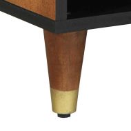 ТВ шкаф Меден кафяв 100 x 33 x 46 см Солидно мангово дърво