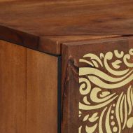 Стенен шкаф Меден кафяв 38 x 33 x 48 см Солидно мангово дърво