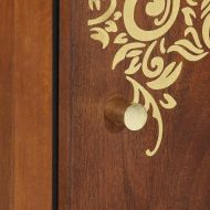 Шкаф за баня Меден кафяв 38 x 33 x 58 см Солидно мангово дърво