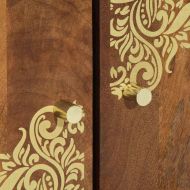 Служебен шкаф Кафяво 60 x 33 x 75 cm Солидно мангово дърво