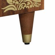 Служебен шкаф Кафяво 60 x 33 x 75 cm Солидно мангово дърво