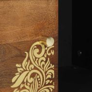 Служебен шкаф Кафяво 80 x 33 x 75 см Солидно мангово дърво