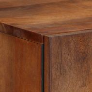 Висок шкаф с рафт Кафяво 60 x 33 x 100 см Солидно мангово дърво