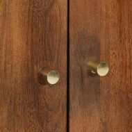 Висок шкаф с рафт Кафяво 60 x 33 x 100 см Солидно мангово дърво