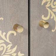 Служебен шкаф Сив и златен 60 x 33 x 75 cm