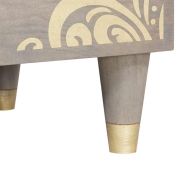 Служебен шкаф Сив и златен 60 x 33 x 75 cm