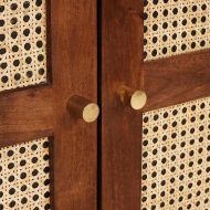 Служебен шкаф Кафяво 60 x 33.5 x 75 см мангово дърво масив