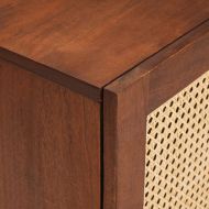 Шкафове и стелажи за съхранение на медии с рафт с врата Кафяво