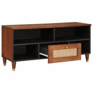 Шкафове и стелажи за съхранение на медии с чекмедже Кафяво