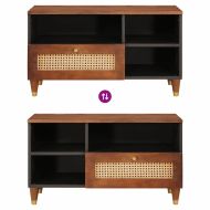 Шкафове и стелажи за съхранение на медии с чекмедже Кафяво