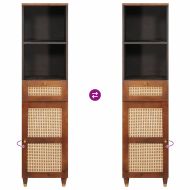 Служебен шкаф с чекмедже с рафт Кафяво 38 x 33.5 x 160 см