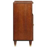 Страничен шкаф Кафяво 60 x 33,5 x 75 см Солидно мангово дърво