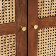 Висок шкаф Кафяво 60 x 33,5 x 100 см Солидно мангово дърво