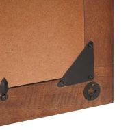 Огледало с огледало Кафяво и сребристо 50 x 70 cm