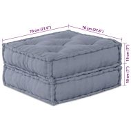 Модулен диван Сив 70 x 70 x 36 см текстил