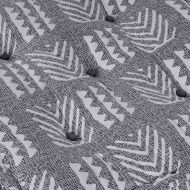 Модулен диван Сив принт 70 x 70 x 36 см текстил