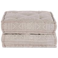 Модулен диван Светло кафяво 70 x 70 x 36 см текстил