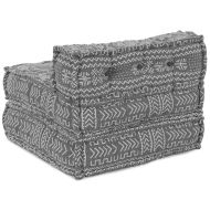 Модулен диван Светлосиво 70 x 70 x 56 см текстил