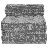 Модулен диван Светлосиво 70 x 70 x 56 см текстил