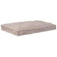 Възглавница за диван Светло кафяво 120 x 80 x 12 cm текстил