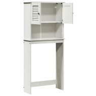 Шкаф за пералня VIGO Бяло 72.5 x 27 x 161 см Борово дърво масив