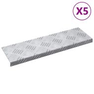 Шахматни плочи 5 pcs Сребрист 60 x 18 см Алуминий