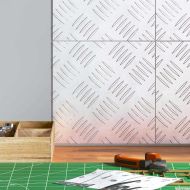 Шахматни плочи 4 pcs Сребрист 20 x 20 cm Алуминий