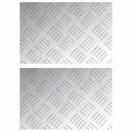 Шахматни плочи 2 pcs Сребрист 30 x 20 cm Алуминий