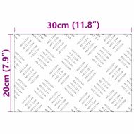 Шахматни плочи 2 pcs Сребрист 30 x 20 cm Алуминий
