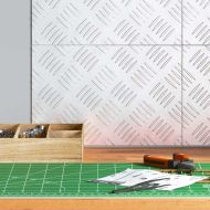 Шахматни плочи 4 pcs Сребрист 30 x 20 cm Алуминий