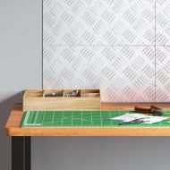 Шахматни плочи 4 pcs Сребрист 40 x 20 cm Алуминий