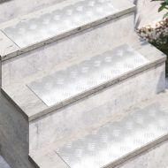 Шахматни плочи 2 pcs Сребрист 60 x 20 cm Алуминий