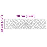 Шахматни плочи 4 pcs Сребрист 90 x 20 cm Алуминий