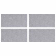 Шахматни плочи 4 pcs Сребрист 50 x 25 cm Алуминий