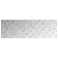 Шахматни плочи 4 pcs Сребрист 75 x 25 см Алуминий