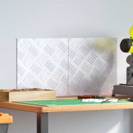 Шахматни плочи 2 pcs Сребрист 30 x 30 cm Алуминий