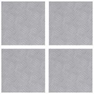 Шахматни плочи 4 pcs Сребрист 30 x 30 cm Алуминий