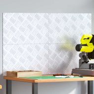 Шахматни плочи 4 pcs Сребрист 50 x 30 cm Алуминий