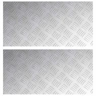 Шахматни плочи 2 pcs Сребрист 60 x 30 cm Алуминий