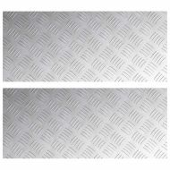 Шахматни плочи 2 pcs Сребрист 70 x 30 cm Алуминий