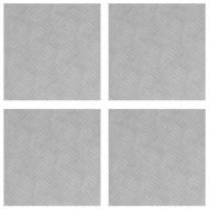 Шахматни плочи 4 pcs Сребрист 40 x 40 cm Алуминий