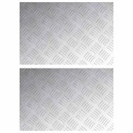 Шахматни плочи 2 pcs Сребрист 60 x 40 cm Алуминий