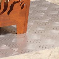 Шахматни плочи 4 pcs Сребрист 60 x 40 cm Алуминий