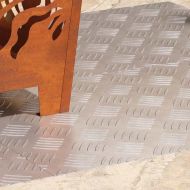 Шахматни плочи 4 pcs Сребрист 70 x 40 cm Алуминий